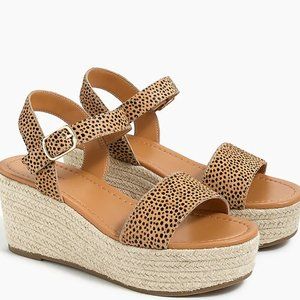 NWOT J. Crew Calf Hair espadrilles